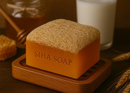 Loofah Honig & Eselmilch