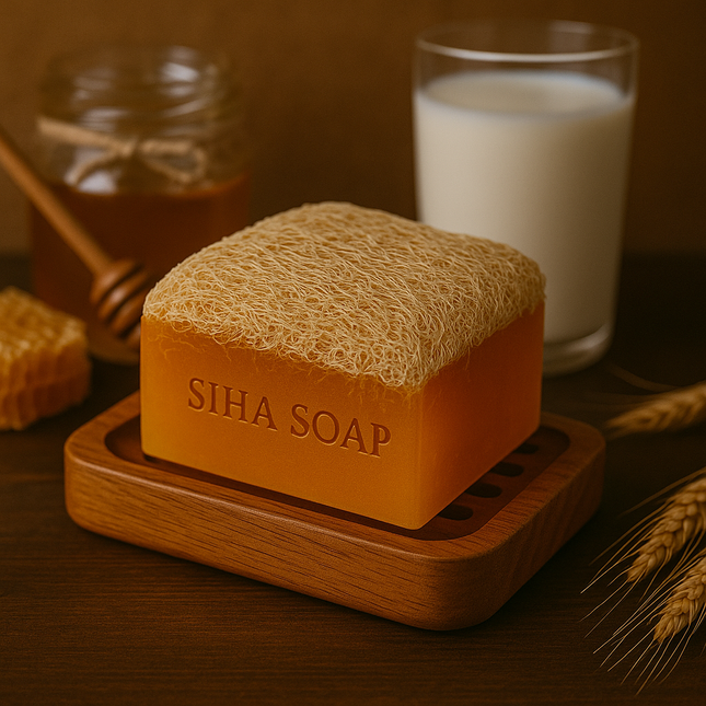Loofah Honig & Eselmilch