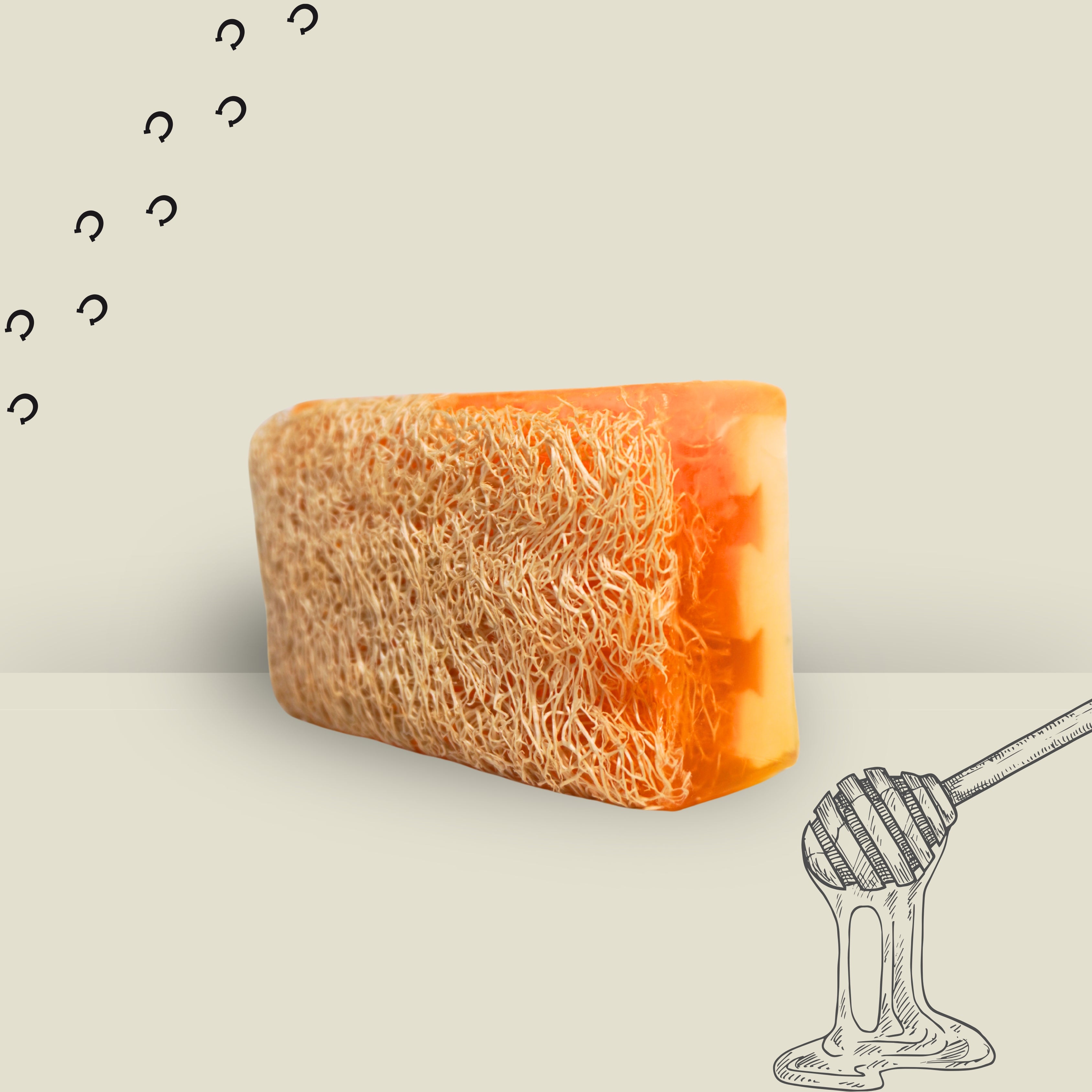 Loofah Honig und Eselsmilch – Cremiges Peeling mit Luxuspflege