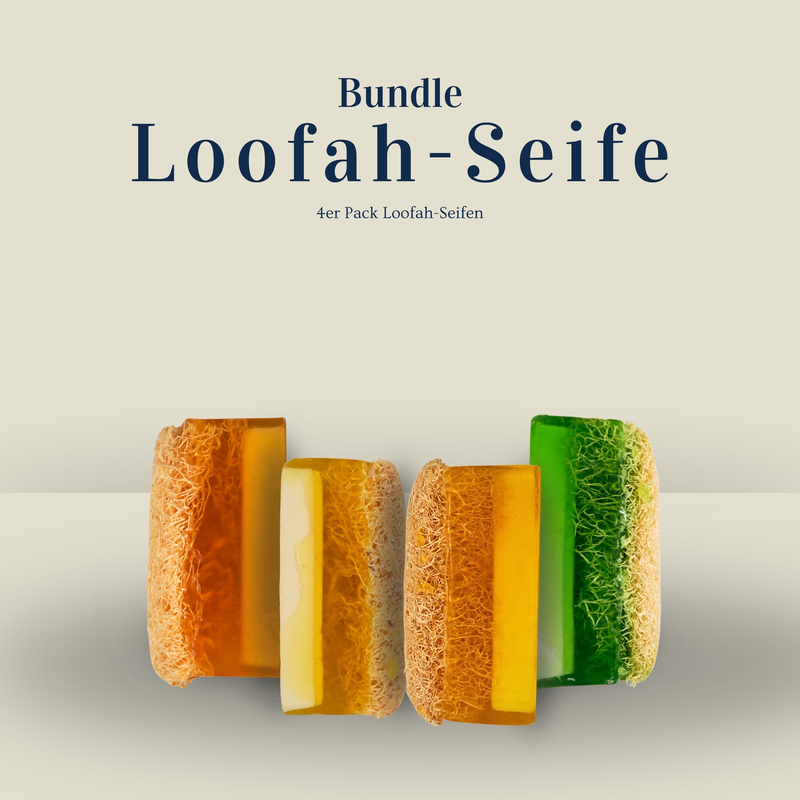 Loofah-Seifen 4er Pack