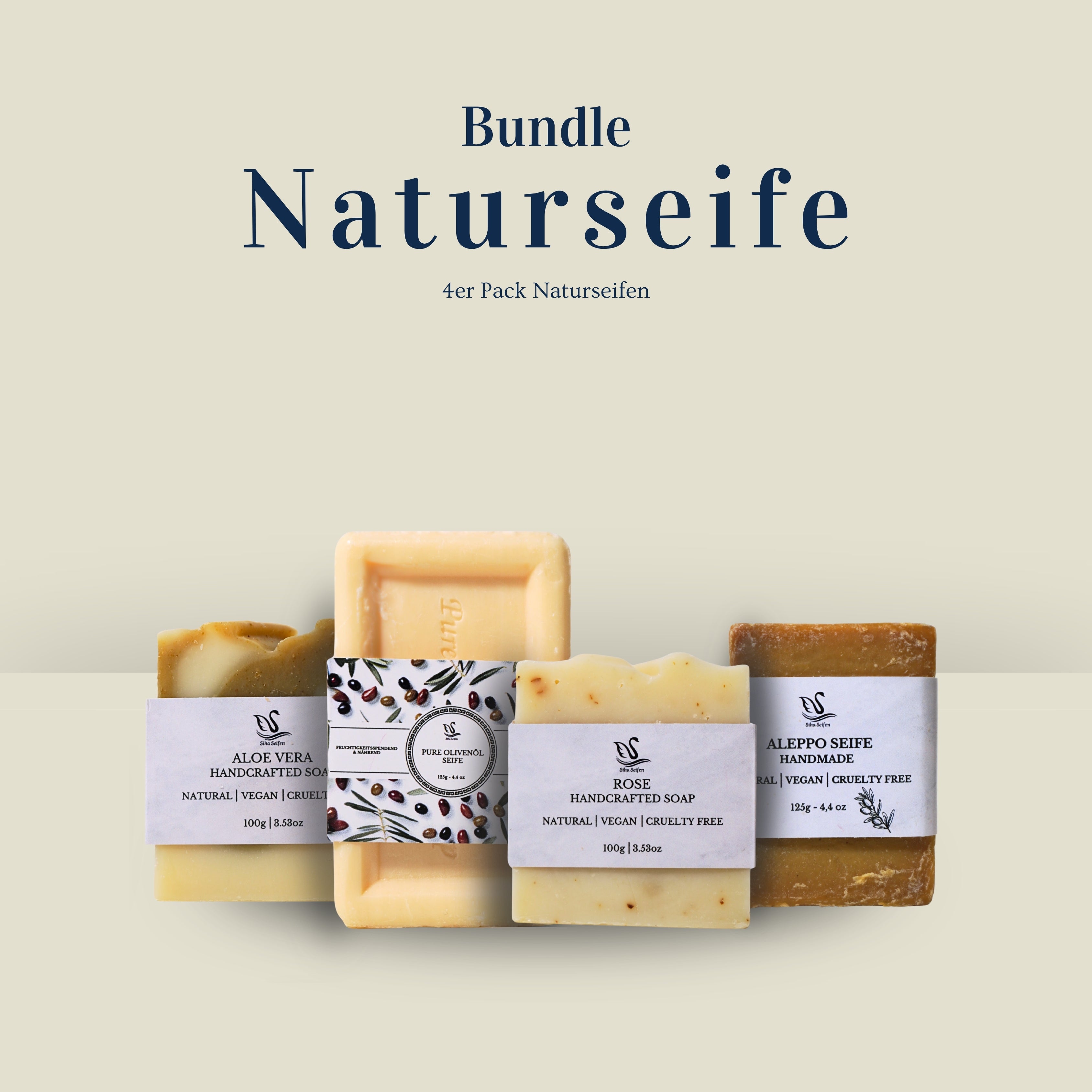 Naturseifen 4er Pack