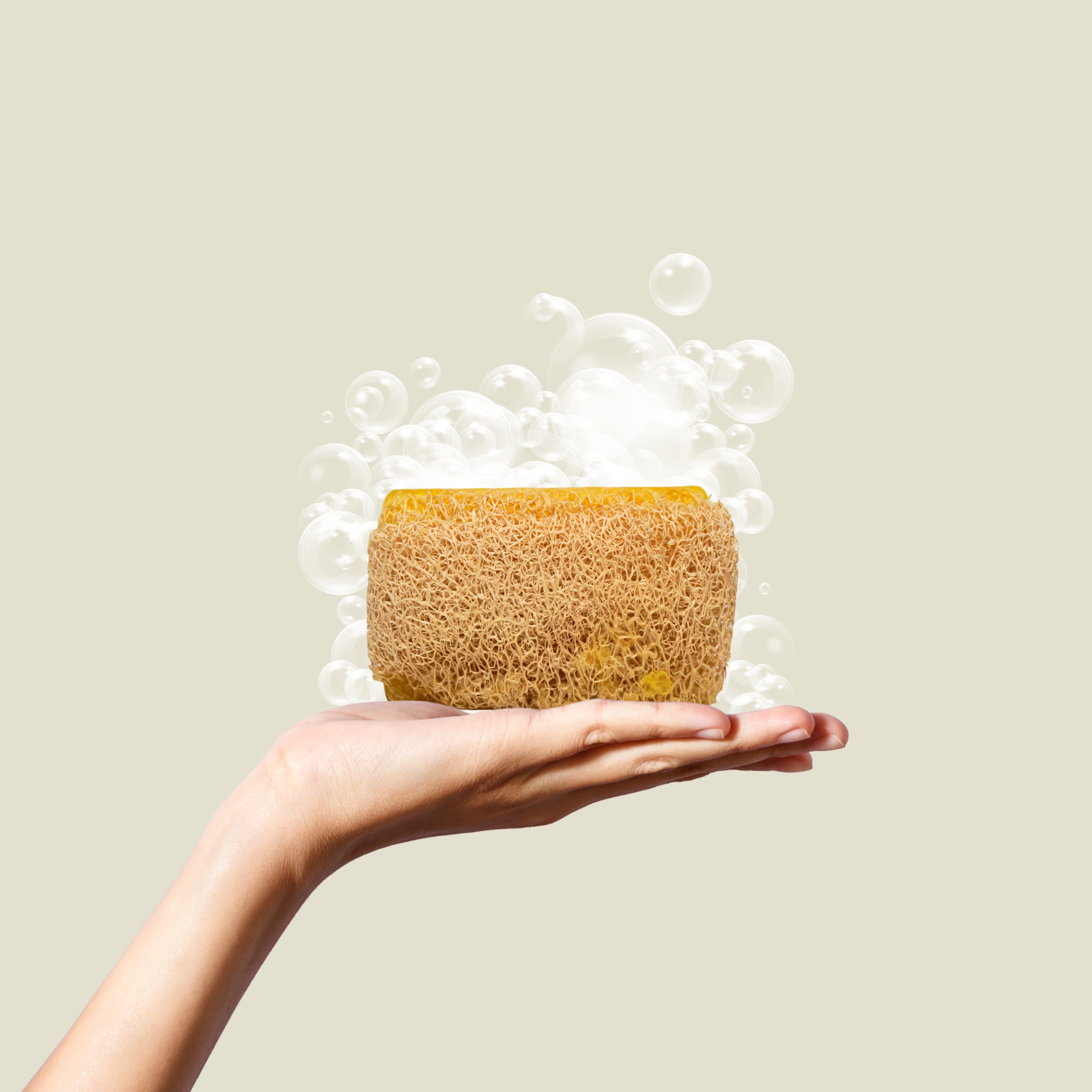 Loofah Zitrone – Spritziges Naturpeeling für klare Frische